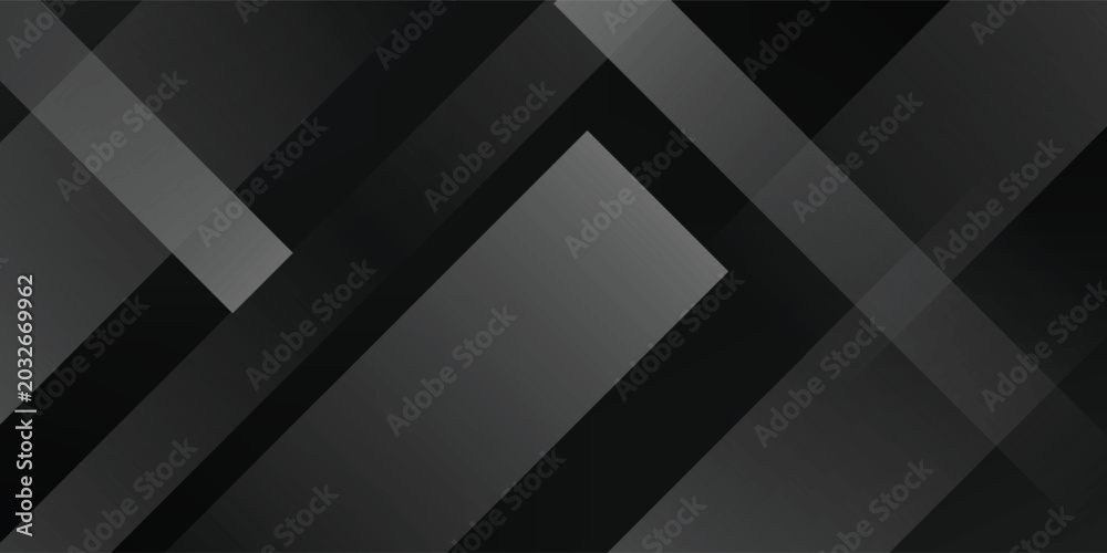 Obraz premium Darkness concept design black geometric background vector