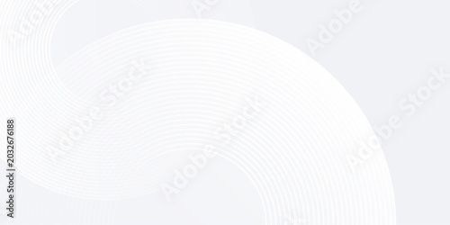 Slika na platnu Vector white glowing geometric lines on gray background