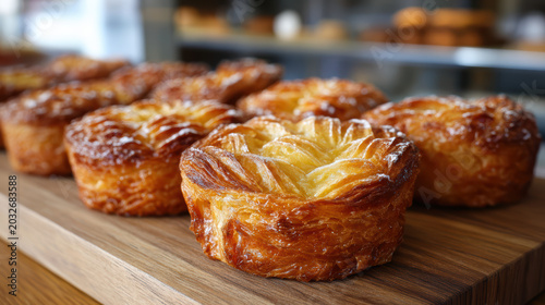 transparent kouign amann, breton cake with caramelized sugar