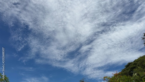 Bild auf Leinwand time lapse clouds