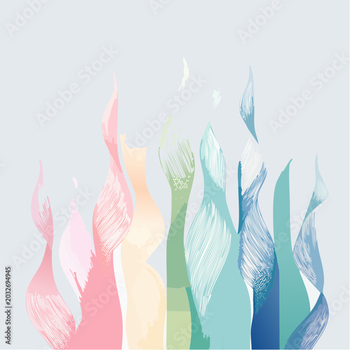 Abstract Pastel Fire Flames Colorful Fluid Background