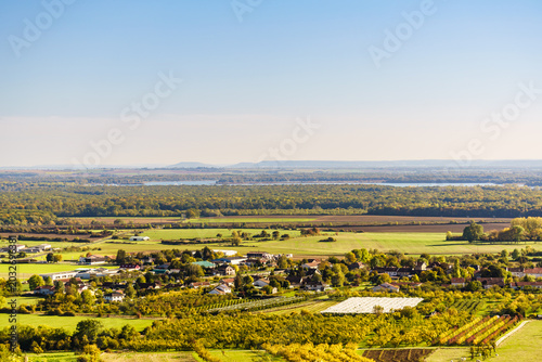 Tableau sur toile Summer valley landscape in Lorraine France