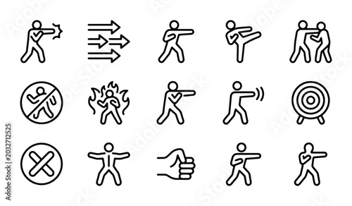 Konstfotografi Martial Arts Action Icons, Combat Sports Figures, Karate Fighting Poses, Karatek