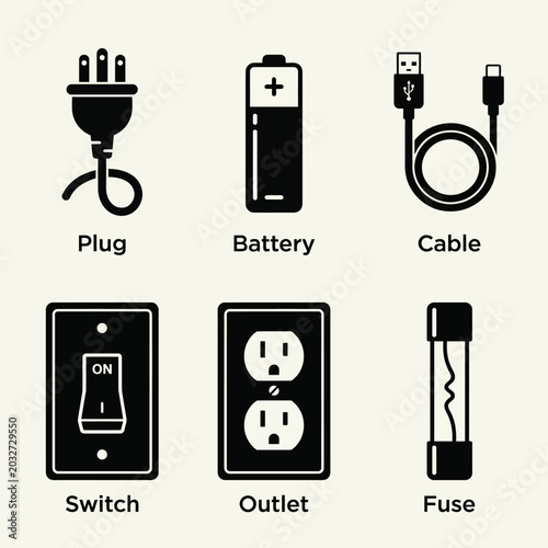 electic set icon set