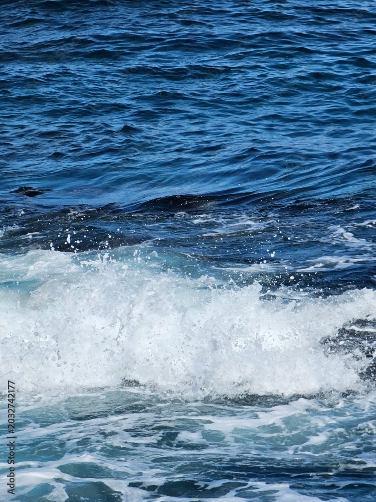 Fototapeta premium blue water wave