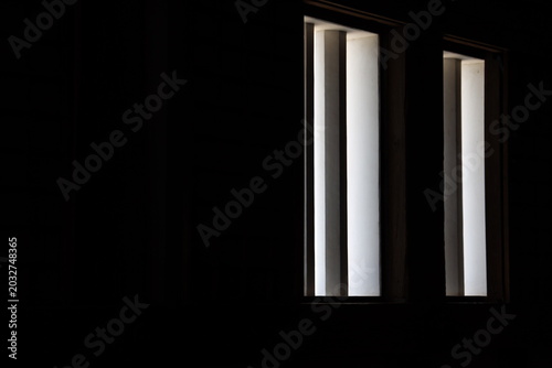 window in the dark