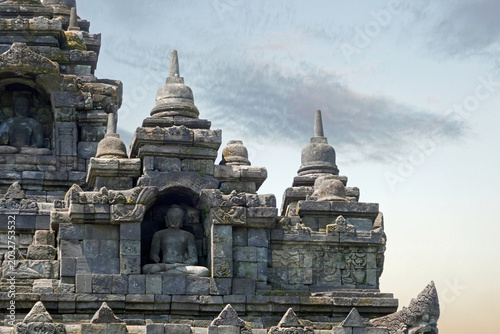 senic view of borobodur temple