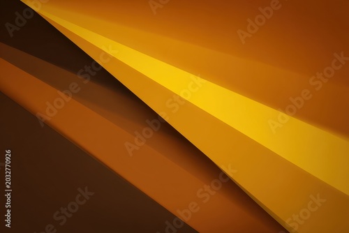 Abstract Geometric Layers in Warm Yellow and Orange Tones for Background