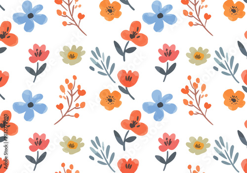 Whimsical garden design with bright flowers and soft leaves