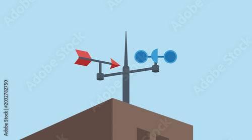 Foto Wind Vane Anemometer for Weather Station