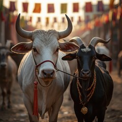 portrait of a cow