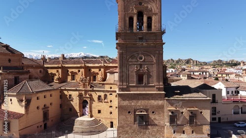 Vista aérea de la Catedral de la Encarnación de Guadix, Andalucía
