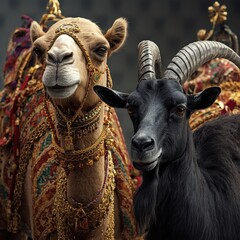 goat in the zoo
