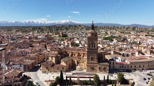 Vista aérea de la Catedral de la Encarnación de Guadix, Andalucía