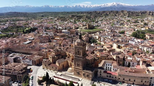 Vista aérea de la Catedral de la Encarnación de Guadix, Andalucía