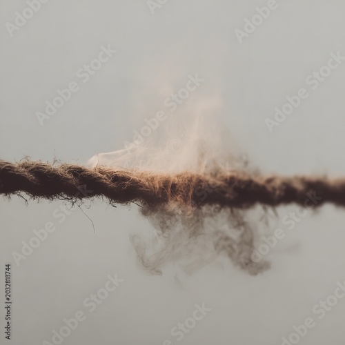 Abstract Symbolic Illustration Representing Tension, Fragility, and Stress