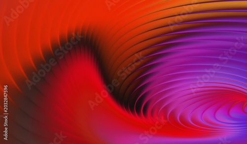 Foto Red, orange and purple colors with tight and beautiful curved lines give a minimalist and premium impression