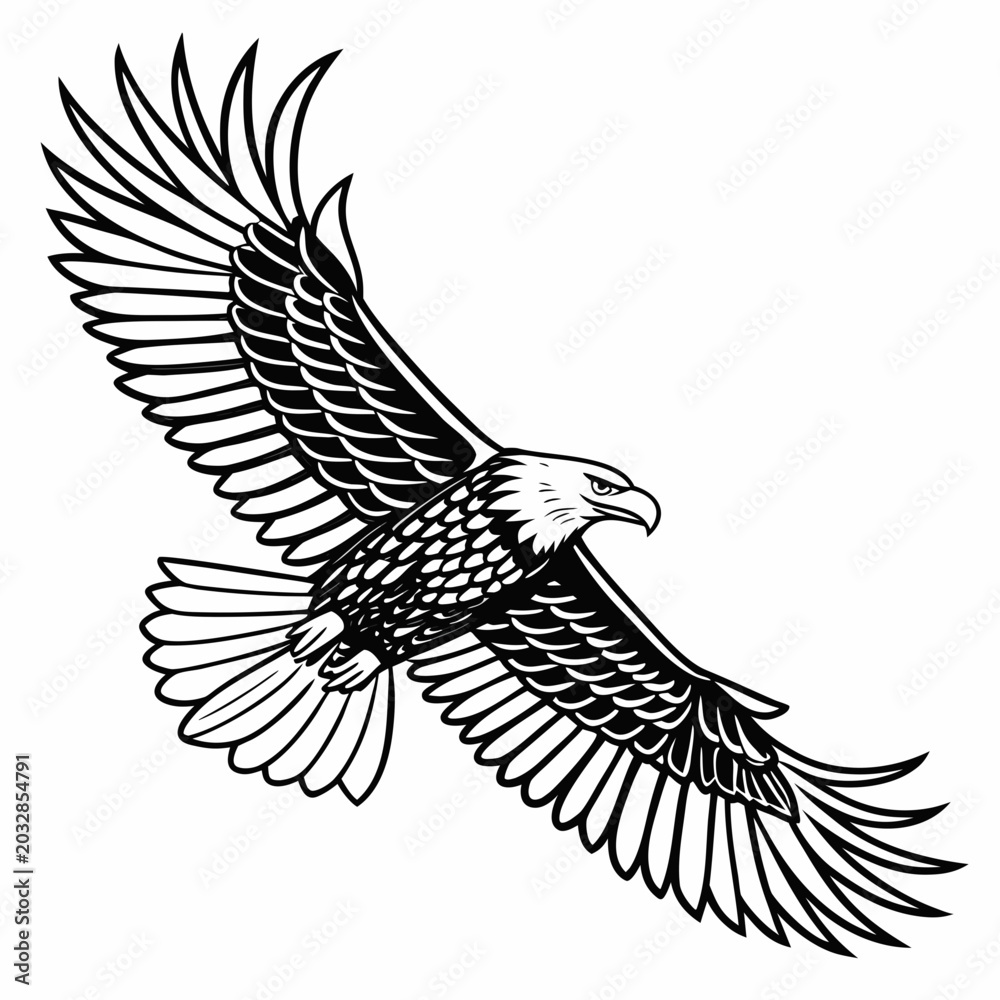 Obraz premium Soaring Eagle Decorative Art