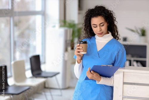 Female African-American med...