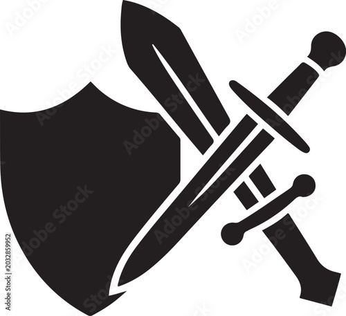 Billede på lærred Weapons to choose whether to destroy or defend
