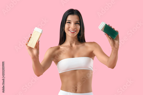 Young woman with liposolubl...