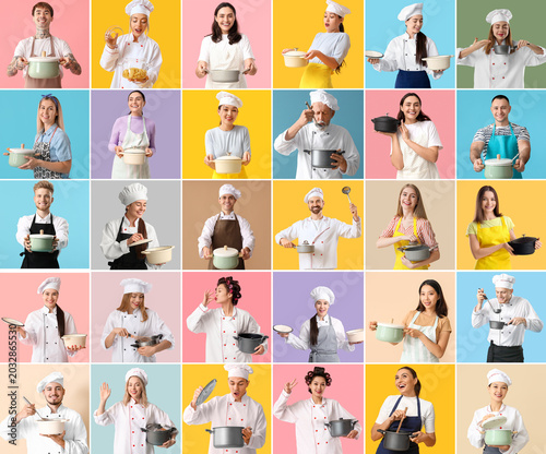 Group of different people w...
