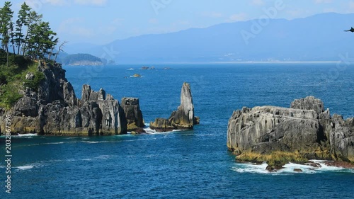岩手県　巨釜半造の海岸
