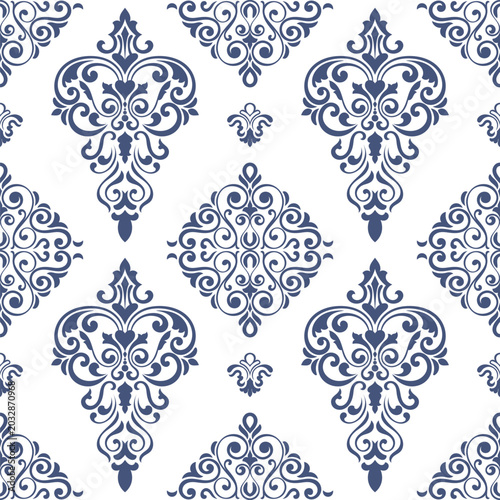 Tableau sur toile Seamless patterns, baroque lines, fabric patterns, wallpaper.