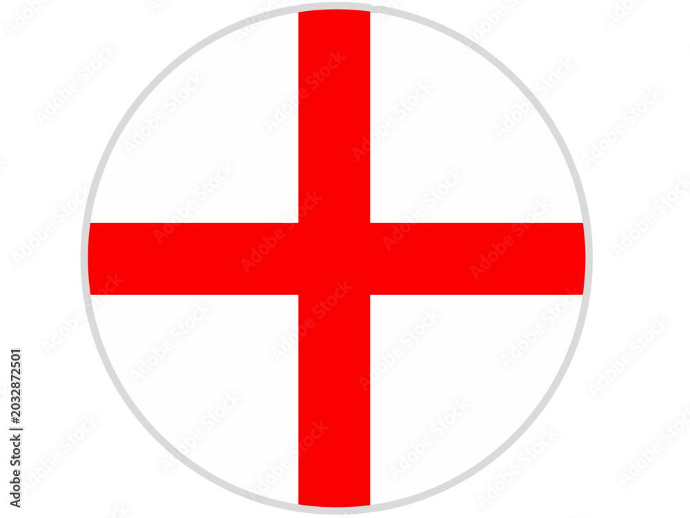 Obraz premium england flag circle with transparent background
