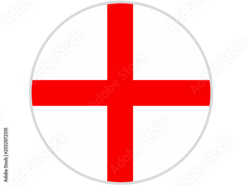 england flag circle with transparent background