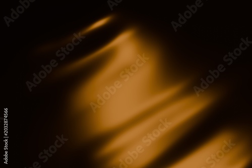 Elegant golden metallic drapery background with soft shadow, 3D cgi texture.