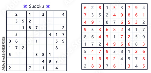 Canvastavla Sudoku puzzle grids with solutions displayed in colorful format