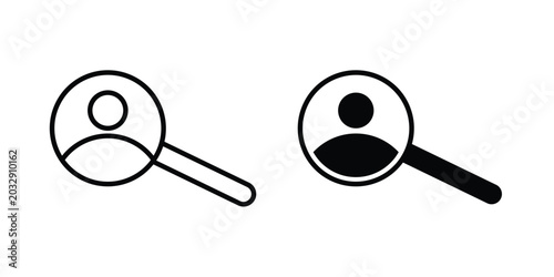 Canvas Print Hiring icon symbol set in black and white. EPS10