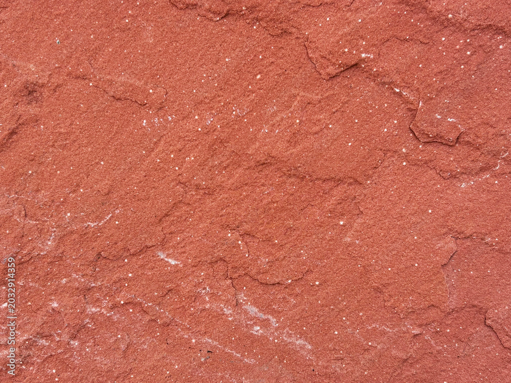 Fototapeta premium Red Stucco Wall Texture Background / 赤い塗り壁のテクスチャ背景