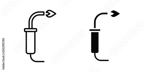 Foto Welding icon symbol set in black and white. EPS10