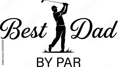 Foto Best Dad By Par SVG, Best Dad Ever SVG, Golf SVG, Golfing SVG, Fathers Day SVG