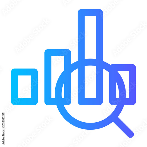 data analytics LINE ICON