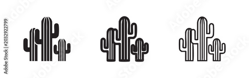 Cactus plants icon