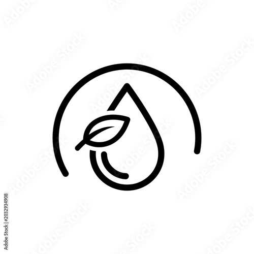 Cuadro en lienzo Diabetes Icon Black Outline Vector Isolated on White Background