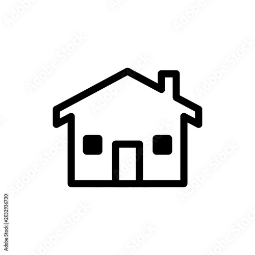 Restaurant Building Icon Vector Illustration Food Service Storefront Symbol