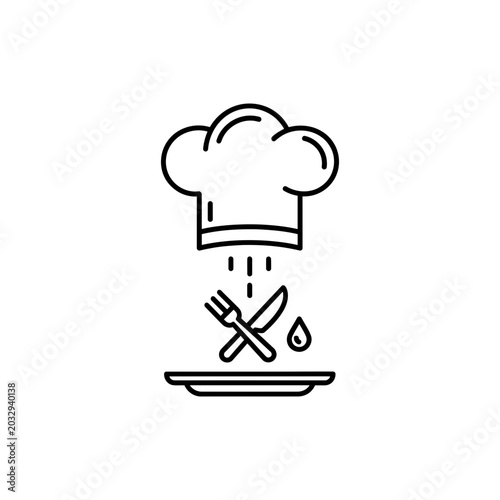 Hygiene food icon vector illustration safety nutrition outline style