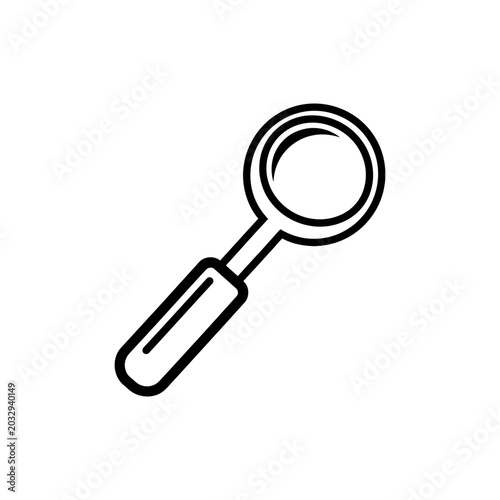Ice Cream Scoop Black Solid Outline Vector Icon