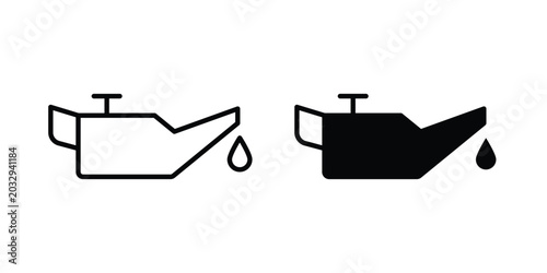 Oil can icon symbol. Editable stroke. vector icons