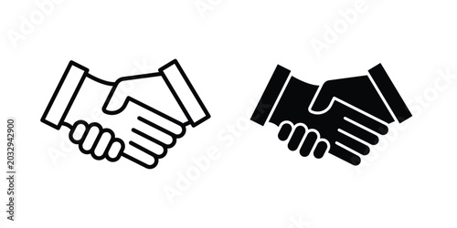 Tableau sur toile Settlement icon symbol. Editable stroke. vector icons