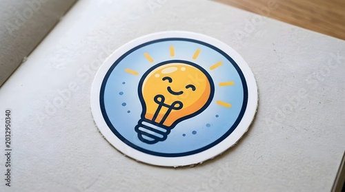 Enlightened Idea Light Bulb Icon