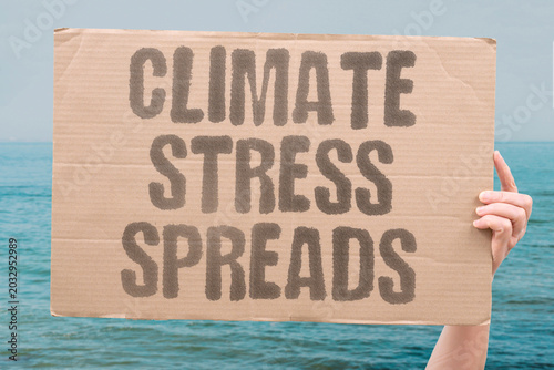 Cuadro en lienzo "Climate Stress Spreads" Environmental instability affects daily behavior