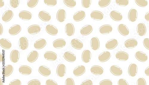 Foto Doodle Dorayaki Seamless Pattern