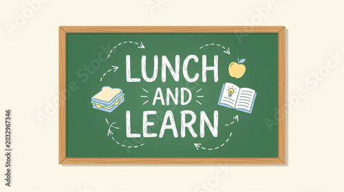 Green chalkboard with 