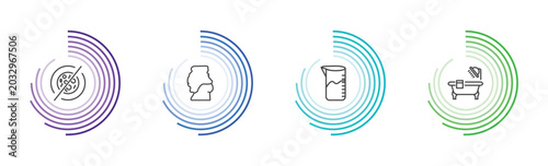 Canvas Print hygiene and sanitation icon set with antibacterial, body shaming, detergent dose