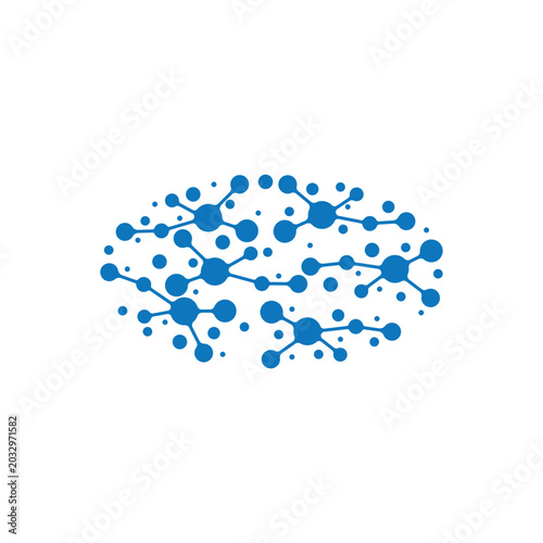 Molecule logo illustration vector